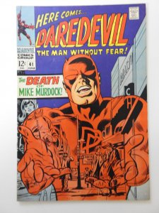 Daredevil #41 (1968) The Death of Mike Murdock! Sharp VF- Condition!