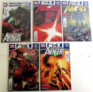 Avengers Lot 6 #25, 27, 28, Academy 25, Secret 28, 2012 Marvel vs X-Men Comics