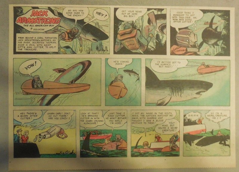 Jack Armstrong The All American Boy by Bob Schoenke 12/21/1947 Half Size Page !