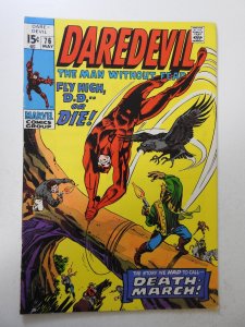 Daredevil #76 (1971) GD+ Condition 2 in cumulative spine split