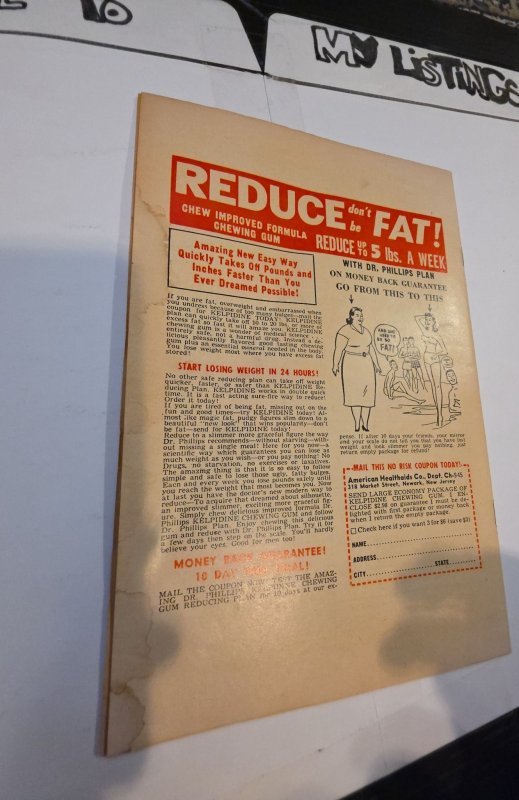 Mystery Tales #44 (1956)lost in the labyrinth foxxing/staining