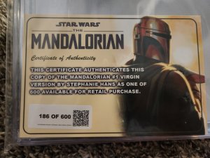 Star Wars: The Mandalorian #1 Stephanie Hans Virgin 9.8