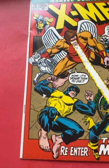 The X-Men #75 (1972) renter the mimic upper mid grade
