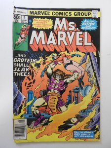 Ms. Marvel #6 (1977) VG Condition moisture stain