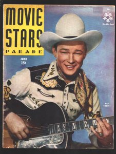 MAG: Movie Stars Parade 6/1945-Roy Rogers-Bells of Rogarita-Sunset Carson-Wil...