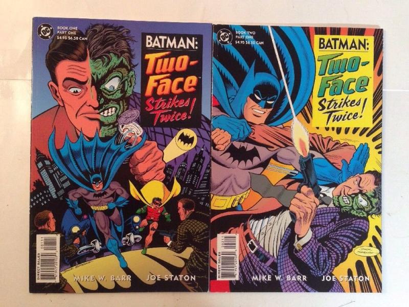 Batman Two Face Strike Twice 1-2 Complete Near Mint Lot Set Run Flipbook