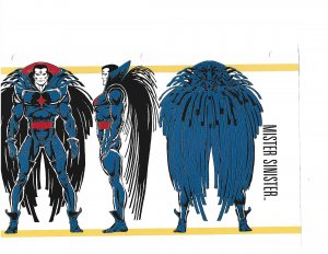 Official Handbook of the Marvel Universe Sheet- Mister Sinister