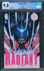 Radiant Black # 10 CGC 9.8 White Pages Black Light Edition Image Comics 2021