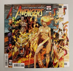 Avengers Enter The Phoenix Pt 1-5 Connecting Variants by Dustin Weaver (9.0+) 