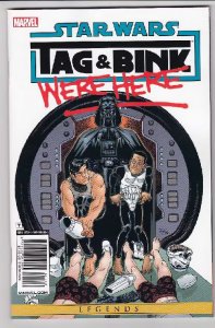 STAR WARS TAG & BINK WERE HERE (2018 MARVEL) #1 CVR A LUCAS MARANGON