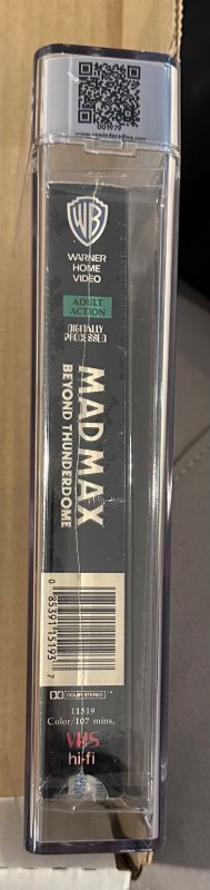 MAD MAX BEYOND THUNDERDOME 1986 VHS REWIND Graded 9.4 4.5/5 SEAL MEL GIBSON