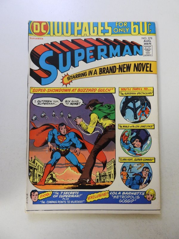 Superman #278 (1974) VF- condition