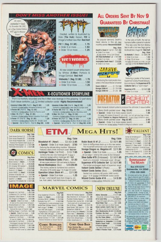 Supreme #1 (Nov 1992, Image), NM+ condition (9.6), embossed foil logo, copy A