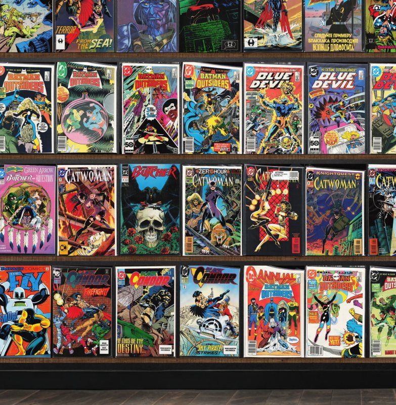 Huge Lot 140+ Comics with Blue Devil, Catwoman, The Fly, Iron Man & More!
