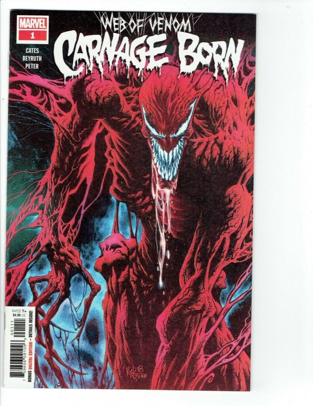 Web of Venom Carnage Born 1 NM Comic Book Kyle Hotz Cover Donny Cates Marvel