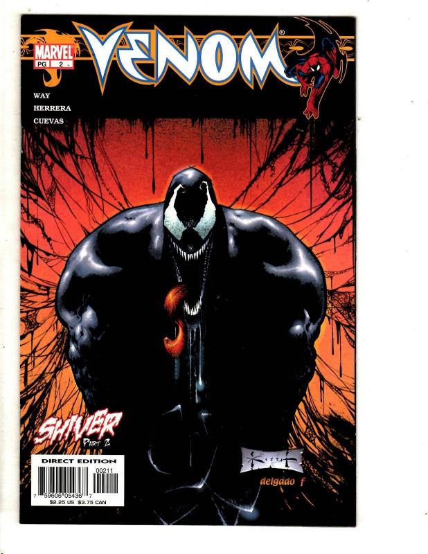 Lot Of 3 Venom Marvel Comic Books # 2 3 4 Spider-Man Carnage Goblin Rhino CR53