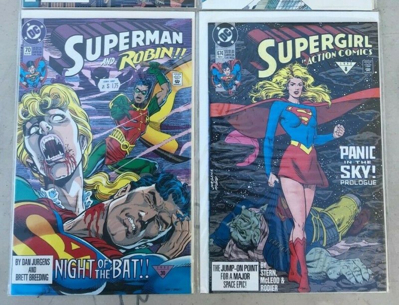 SUPERMAN/GIRL 4PC LOT (NM) SUPERMAN & ROBIN!! 1992-94