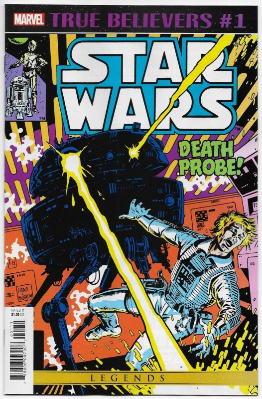 True Believers Star Wars Death Probe #1 Reprints Issue #45 (Marvel, 2020) NM