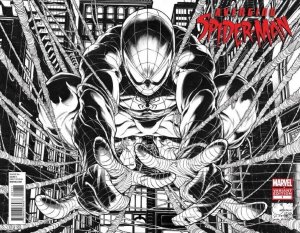 Avenging Spider-Man #1 Joe Quesada Wraparound  Color/Sketch Variant  Set Marvel