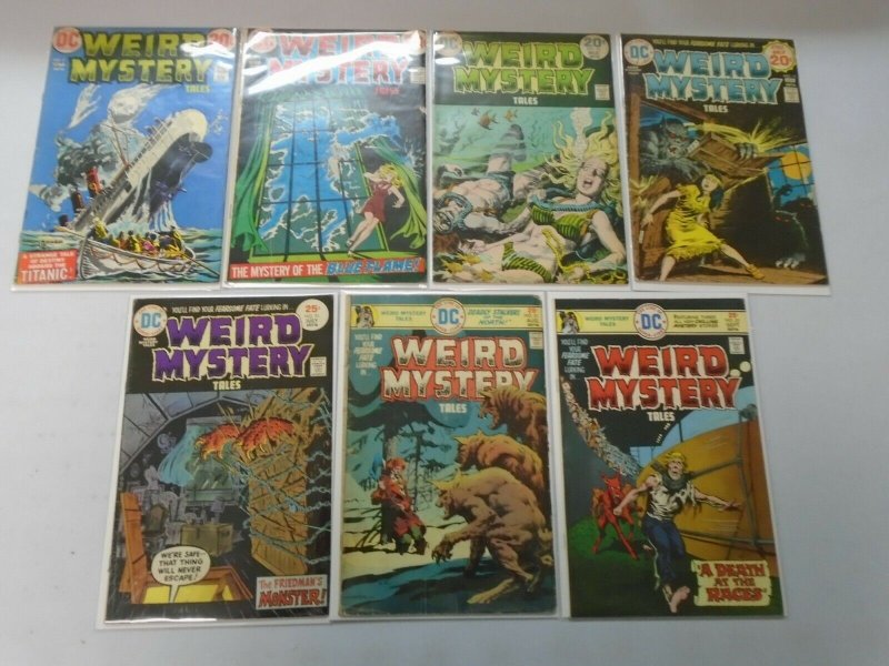 Weird Mystery Tales lot 7 diffrerent from #2-22 avg 4.0 VG (1972 DC Horror)