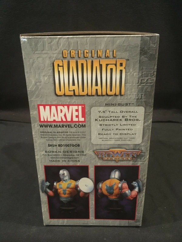 ORIGINAL GLADIATOR Bowen Designs Marvel Mini-Bust, 2007, #428/1500 