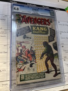 Avengers #8 -CGC 4.0- Has Some Scratches On Case - 1st Kang The Conqueror