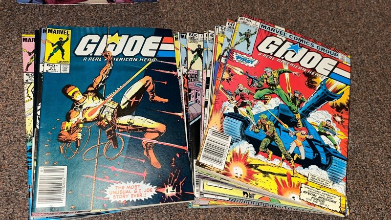 GI Joe A Real American Hero (1982) Lot Near Complete Run 1-131, Has 21 Newsstand