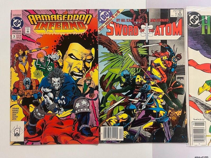 4 DC Comics Hawkgirl # 60 + Hawkman # 11 + Armageddon # 3 + Atom # 4 62 JS30