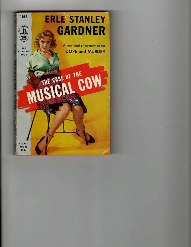 2 Books The Case of the Musical Cow Song Without Sermon Murder Mystery JK9