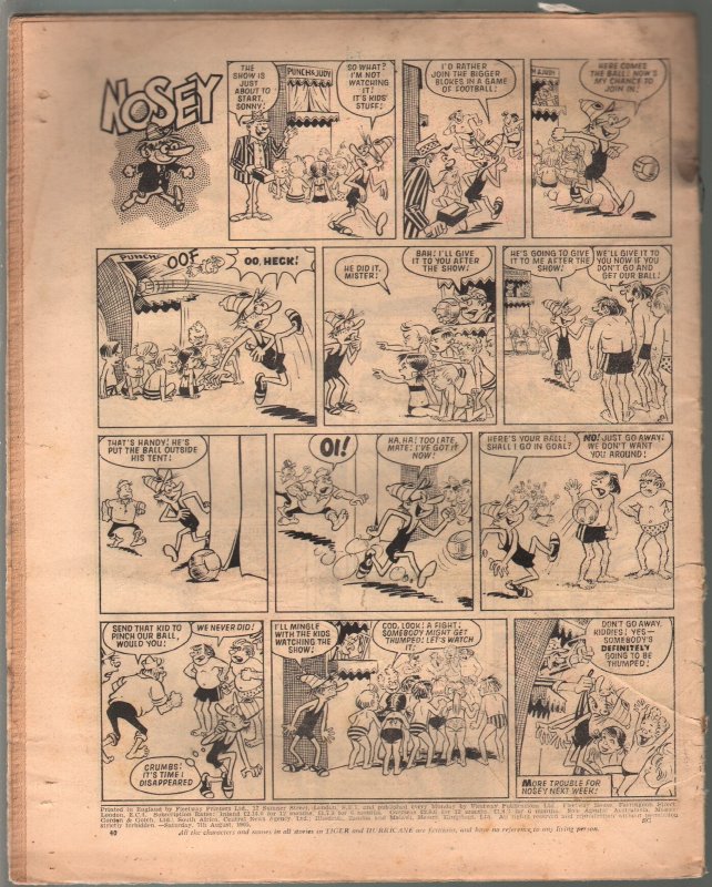 Tiger and Hurricane 8/7/1965-Johnny Cougar-Val Venture-British-G