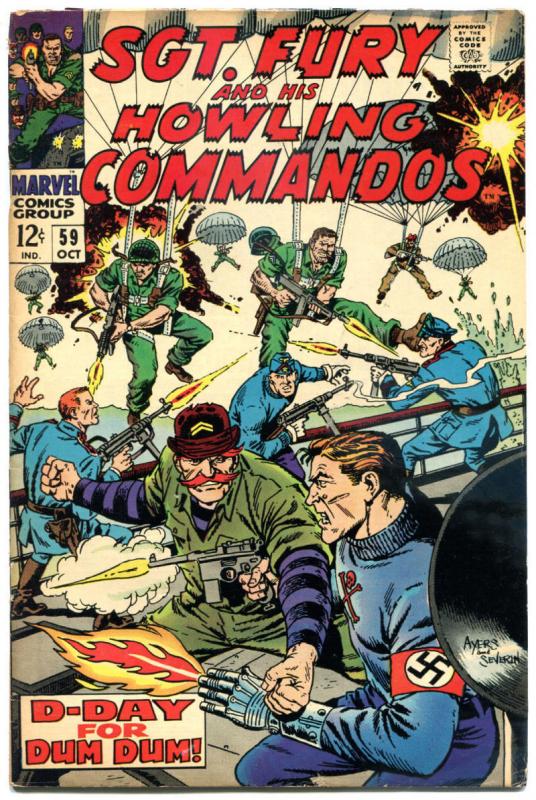 SGT FURY #57 58 59, FN+, War, WWII, John Severin, Germans, 1963, more in store