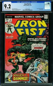 Iron Fist #2 (1975) CGC 9.2 NM-
