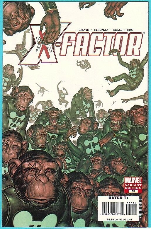 X-Factor #35 Boo Cook Monkey Variant Cover