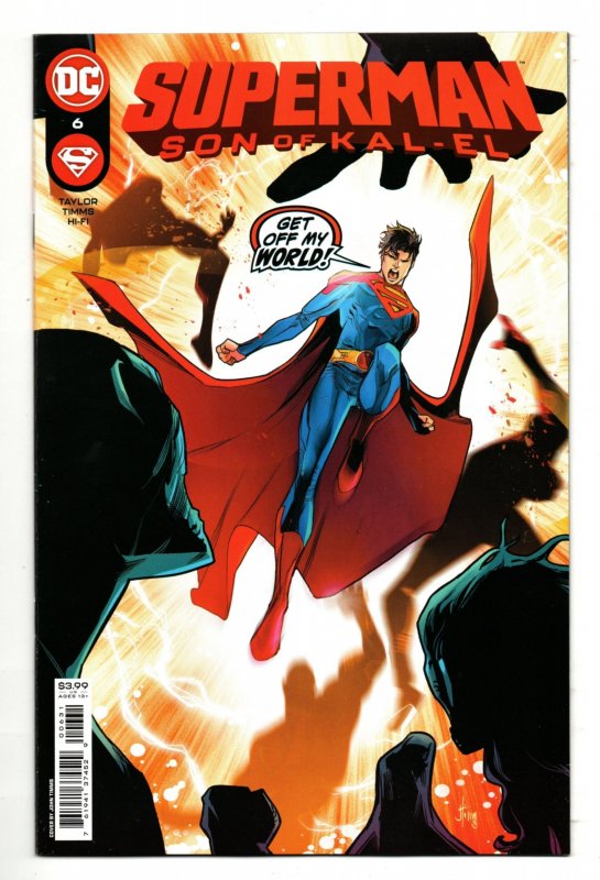 SUPERMAN: SON OF KAL-EL #06 (2022) JOHN TIMMS | WALMART TRADE | RED TITLE
