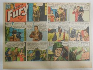 Miss Fury Sunday by Tarpe Mills from 4/18/1943 Size: 11 x 15  Very Rare Year #3