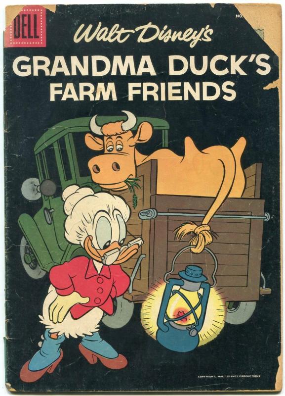 Four Color Comics #763 1957- Grandma Ducks Farm Friends G