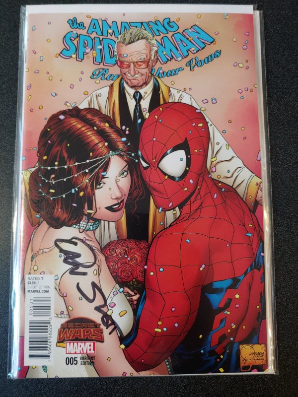 AMAZING SPIDER-MAN: RENEW YOUR VOWS #5 VARIANT SIGNED BY DAN SLOTT