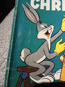 Bugs Bunny's Christmas Funnies 4 Dell Comics 1953 Trimming Tree Tweety Bird