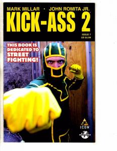 Kick Ass 2 # 7 NM 1st Print Variant Cover Marvel Icon Comic Book M Millar J270