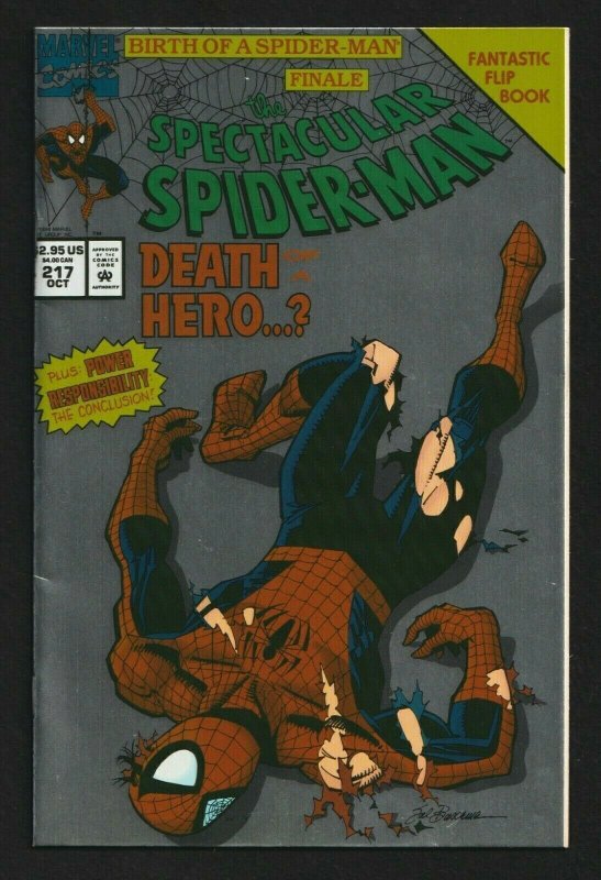The Spectacular Spider-Man #217 (1994) Marvel ~ Foil Flip Book