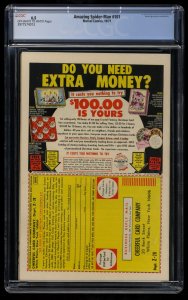 Amazing Spider-Man #101 CGC FN+ 6.5 Off White to White 1st Morbius!