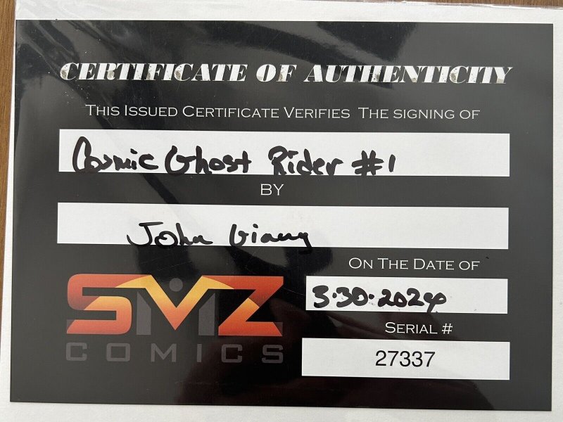 ✨Cosmic Ghost Rider #1 • 2023 John Giang  Trade Variant SIGNED W/ COA • NM+ ✨