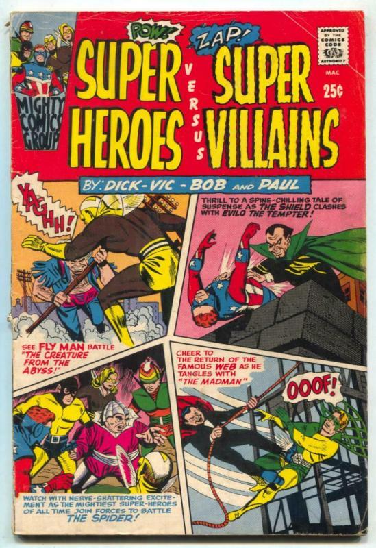 Super Heroes Versus Super Villians #1 1966- Black Hood VG- 