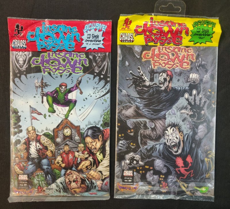 Insane Clown Posse: The Pendulum #10/ 11 - Polybagged w/ CDs - 2pc (9.2 ob) 2000