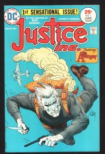 Justice Inc. #1 1975- DC-1st issue-Joe Kubert-Pulp hero-The Avenger-Kenneth Robe