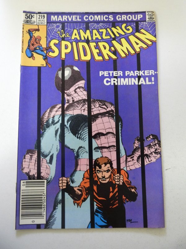 The Amazing Spider-Man #219 (1981) FN Condition