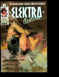 Lot of 8 Elecktra Assassin Marvel Comic Books # 1 2 3 4 5 6 7 8 Daredevil JF10