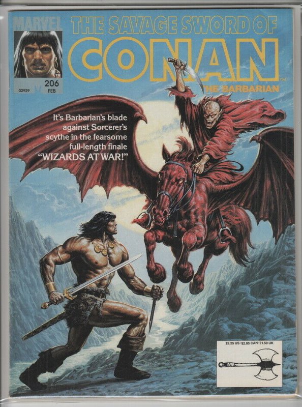 SAVAGE SWORD OF CONAN #206 F/VF A04902