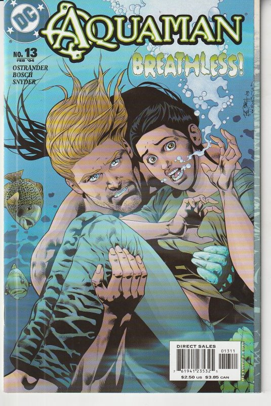 Aquaman(2003) #  13  Requiem through a Rolling Sea