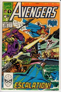 The Avengers #322 Direct Edition (1990) 9.4 NM